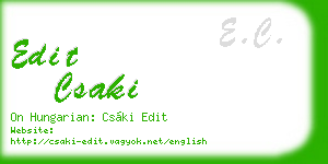 edit csaki business card